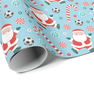 Regalo Navidades de fútbol entregan papel de envolvimient