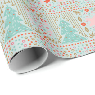 Regalo Navidades de la festividad azul entregan papel de