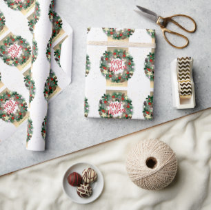 Regalo Navidades de moda usaron papel de envolvimiento