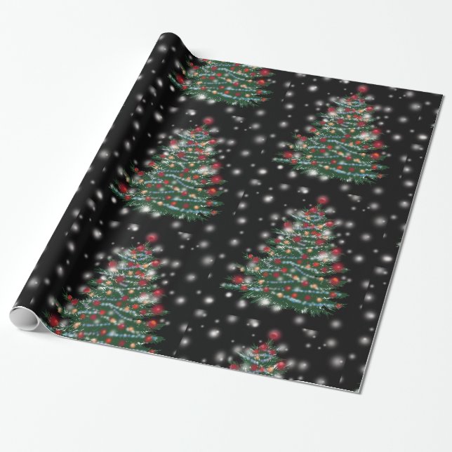 Regalo Navidades de papel de ajuste (Desenrollado)