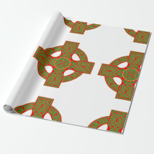 Regalo Navidades de papel de envoltura de nudo celta