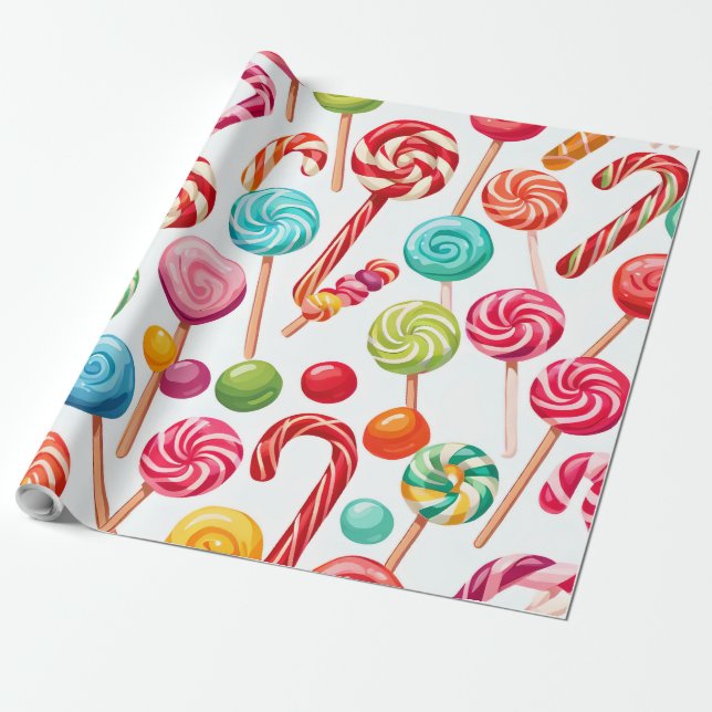 Regalo navidades de papel de envolvimiento para deleite d (Desenrollado)