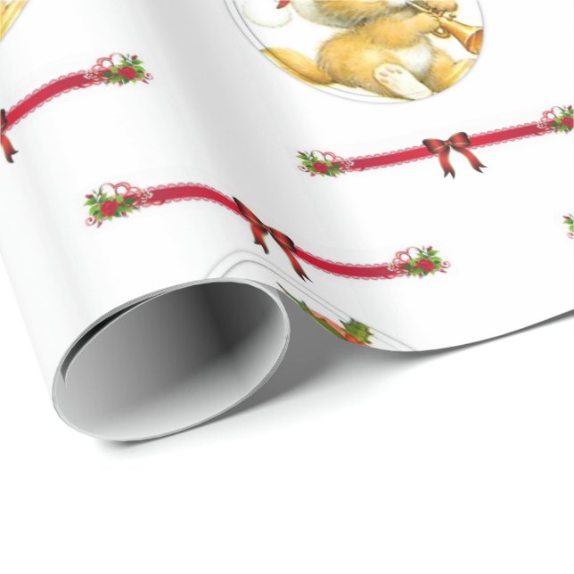 Regalo Navidades de papel envuelto (Esquina del rollo)