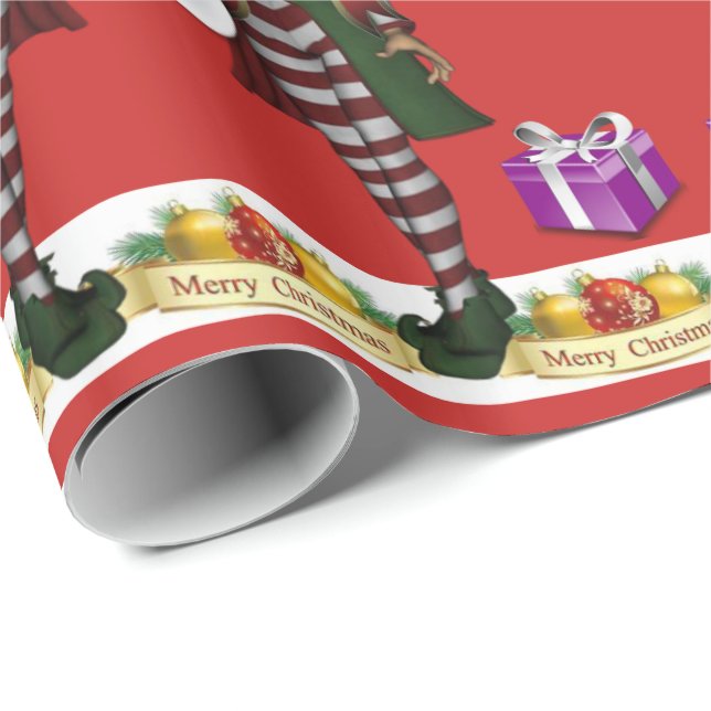 Regalo Navidades de papel envuelto (Esquina del rollo)