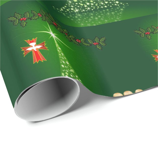Regalo Navidades de papel envuelto (Esquina del rollo)