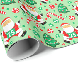 Regalo Navidades de Runner en ejecución entregan papel de