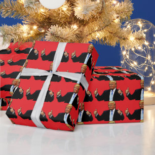 REGALO ¡NAVIDADES DE TRUMP VESTIDOS CON PAPEL GRANDE!