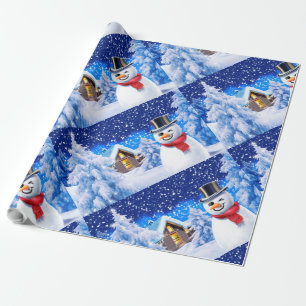 Regalo Navidades de Winter wonderland envuelven papel