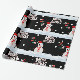 Regalo Navidades El Papel De Envoltura De Snowman