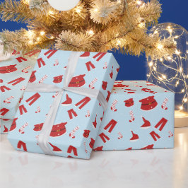 Regalo Navidades Elementos Papá Noel Papel de relleno