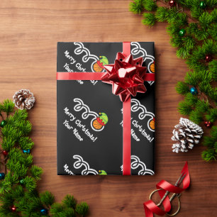 Regalo Navidades elf papel de envoltura de baloncesto par