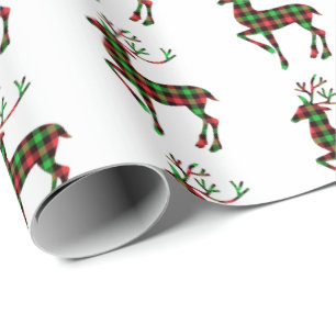 Regalo Navidades envolviendo ciervos de papel