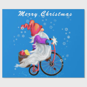 Regalo Navidades envolviendo la casa de papel con bicicle
