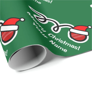 Regalo Navidades envolviendo papel Baloncesto de cricket