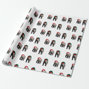 Regalo Navidades envolviendo papel de cachorros de oso pa