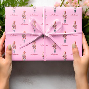 Regalo Navidades envolviendo papel de cazador de nueces p