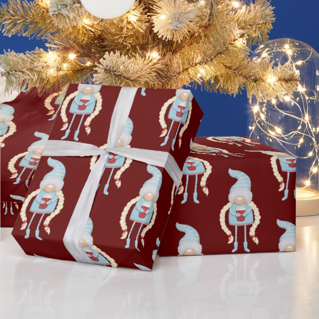 Regalo Navidades escandinavos ganan papel de envolvimient (Vacaciones)