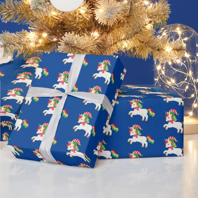 Regalo navidades festivos con papel de envolvimiento de u (Vacaciones)