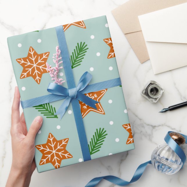 Regalo Navidades galletas de pan de jengibre Papel de env (Regalar)