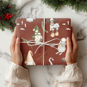 Regalo Navidades ganan papel de envolvimiento de Woodland