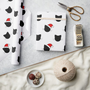 Regalo Navidades gatos divertido Papel de ajuste