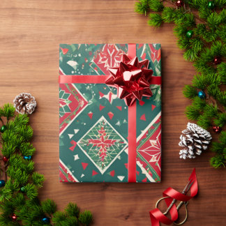 Regalo Navidades geométricos festivos Encantan papel de e