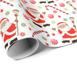 Regalo Navidades Lacrosse Gift Papel De Envoltura