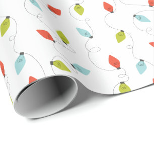 Regalo Navidades lucen papel colorido de envoltura vacaci