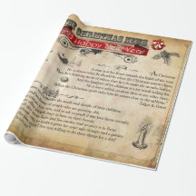 Navidades Noticias Papel de ajuste brillante, 30" 