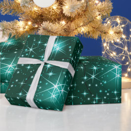 Regalo navidades Papel de envoltura con patrón estelar
