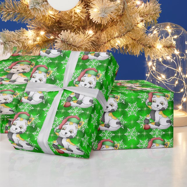 Regalo Navidades Papel de envoltura de Kitty Holiday (Vacaciones)