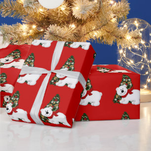 Regalo Navidades Papel de envoltura de oso polar