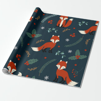 Regalo Navidades Papel de envolver (tema de Fox Roja)