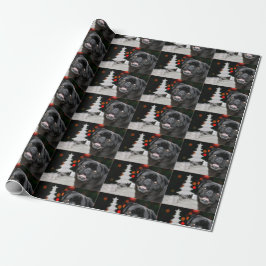 Regalo Navidades Pug Papel envoltorio de perro