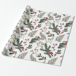 Regalo Navidades ramas de invierno para aves papel de env