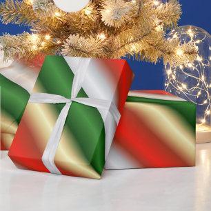 Regalo Navidades rojos y verdes con papel de envolver ray