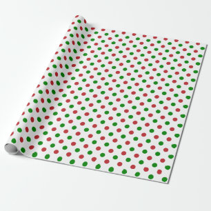 Regalo Navidades rojos y verdes: Papel de ajuste de punto