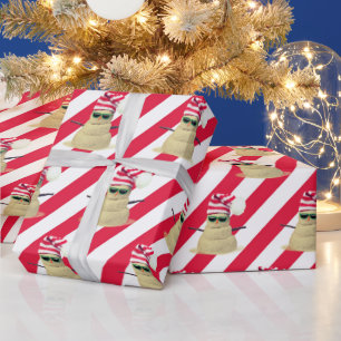 Regalo Navidades Sandman Sobre Papel Envuelto De Rayas