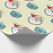 Navidades Santa Claus y papel de envolver regalos