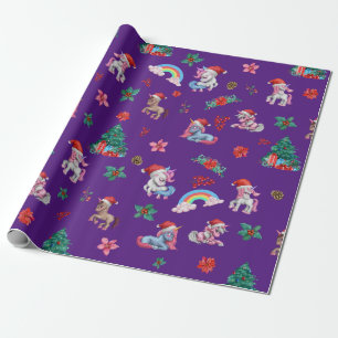 Regalo Navidades Unicornio Chicas de Papel de Papel de Pa