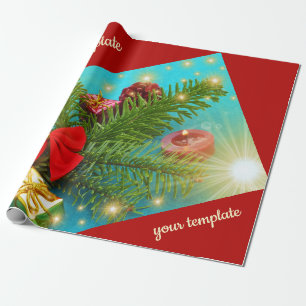 Regalo navidades únicos, papel de envolvimiento brillante