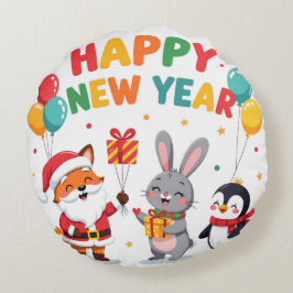 Regalo Navideño Adorable para Niños Almohada Redon