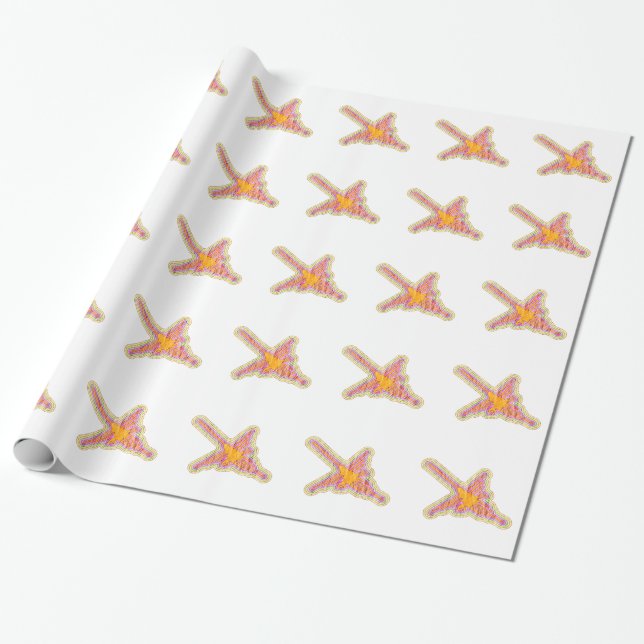Regalo Nazca Lines Hummingbird Con Efecto De Papel Arruga (Desenrollado)