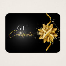 Regalo negro elegante y elegante de la Ronda Gold