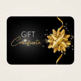 Regalo negro elegante y elegante de la Ronda Gold