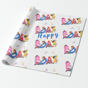 Regalo Niños Papel de envolvimiento de cumpleaños Fiesta 