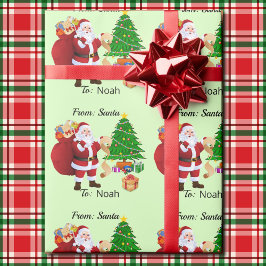 Regalo NOMBRE DEL personalizado del papel de envolvimient