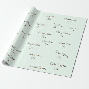 Regalo Nombre personalizado Papel de ajuste romántico de