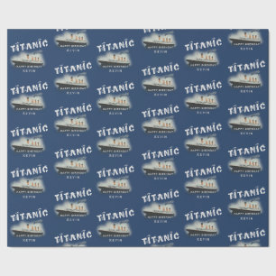 Regalo Nombre personalizado Papel de ajuste titánico