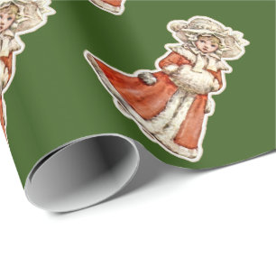Regalo Nostálgico de muñeca de papel infantil victoriano